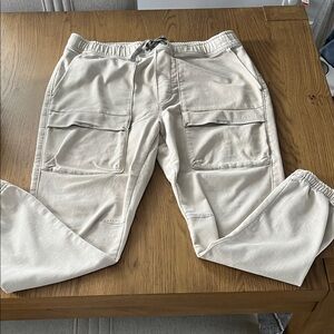 Zara Men's Cream Cargo Pants